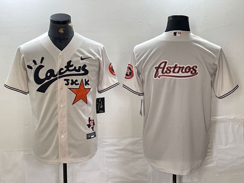Men Houston Astros blank White Sign Jointly 2024 Nike Game MLB Jersey style 4